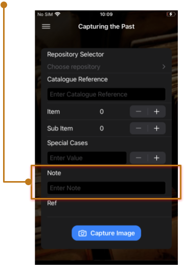 Capturing The Past - Optional notes (iPhone)
